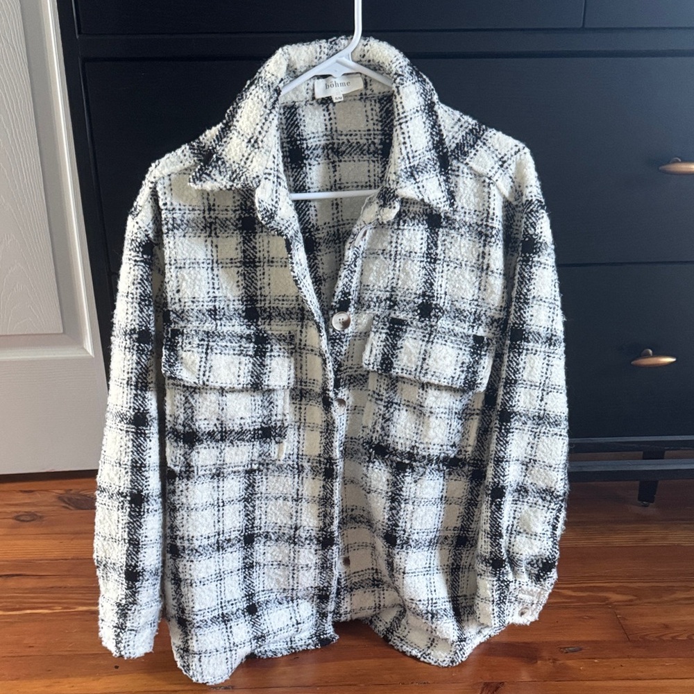 Bohme Black and White Plaid Jacket
